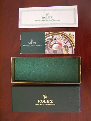 Vintage  Rolex  Service Box With Booklet And Warranty • $39.99