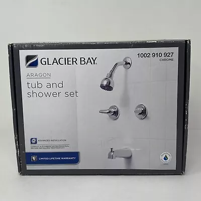 Glacier Bay Aragon 2-Handle 1-Spray Tub And Shower Faucet Chrome HD833X-0001 • $39.99