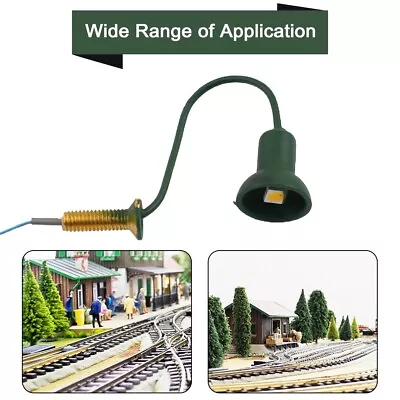 LED Street Wall-Light Model Train Path Lamp-Post Kits For O Scale (8 Pack) • $12.73