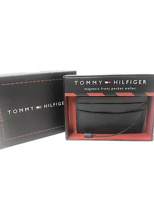 £16.99 • Buy Mens  Tommy Hilfiger Leather Pa Wallet Bnwb Bifold Festival Gift Black Pass Case