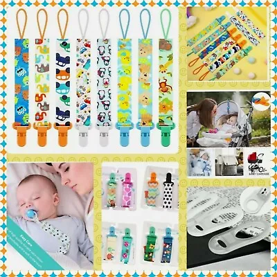 3 Baby Dummy Clips Soother Teether Chain Pacifier Strap MAM Holder Shower Gift • £3.99