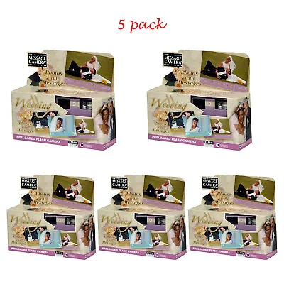 5-Pack Expired Disposable Cameras Reusable Flash 24Exp Vintage Exp Date: 01-2003 • $59.99