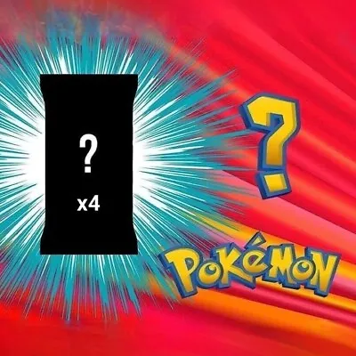 Pokemon Mystery Pack Includes 4 Factory Sealed Booster Packs From Different Sets • $23