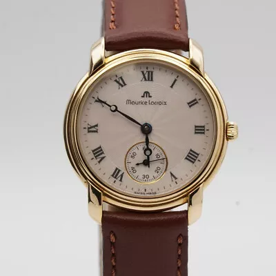 Maurice Lacroix Watch Steel Plated Hand Wound 26385 Nice Condition 32MM ML139 • £776.38