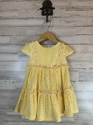 Mayoral Yellow Floral Print Summer Dress Size 18 Months • $21.25