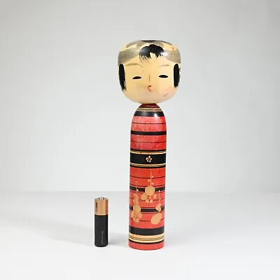Vintage KOKESHI Wooden Doll Japan 1970s-1980s - Signed By Artist - Size 8.3  • $8.95