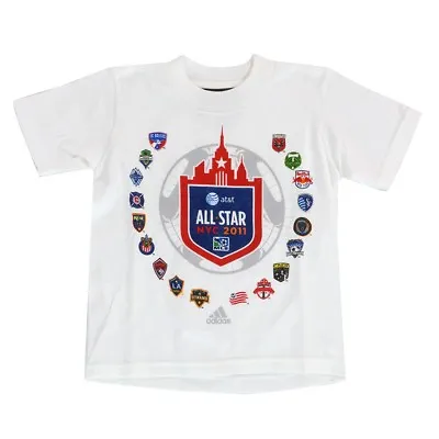 All Star Adidas MLS Toddler White MLS All Team 2011 NYC T-Shirt • $7.99