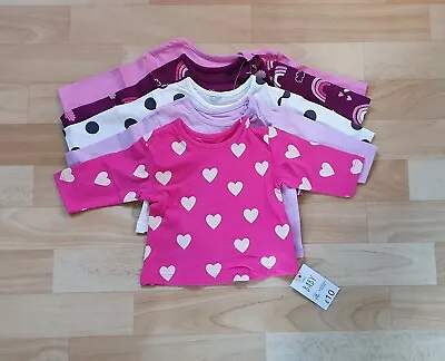 New With Tags Baby Girls 5 Pack T-Shirts Age First Size • £5