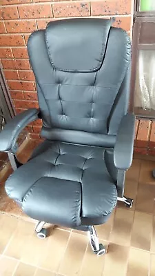 $70 • Buy FR 8 Point Heated Recliner  Massage Office Computer Chair - Black