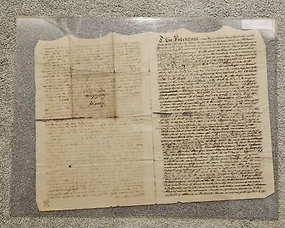 Massive 1831 Indenture Deed Of Partition Allegheny County PA Benedict Fisher • $41.30