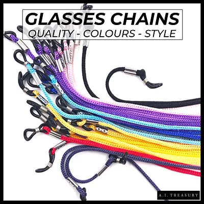 GLASSES CHAIN 35cm Cord Neck Lanyard Nylon Sunglasses Retainer Spectacles • £1.99