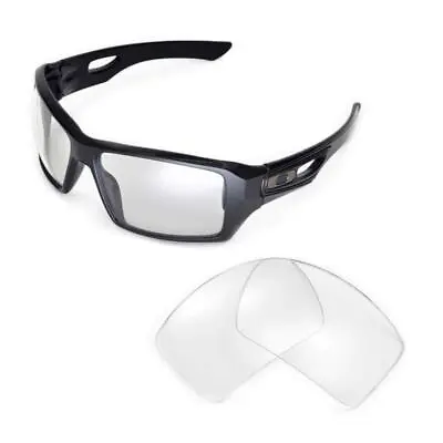 $9.99 • Buy Walleva Clear Non-Polarized Replacement Lenses For Oakley Eyepatch 2 Sunglasses