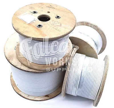 £3.99 • Buy PVC COATED A4 STAINLESS STEEL MARINE WIRE ROPE CABLE 7 X 7  3mm 4mm 5mm DIAMETER