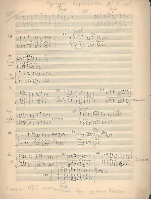 Zoltán KODÁLY: Collection Of Two-Part Melodies - Autograph Music Manuscript • £2409.45