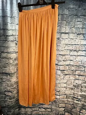 M&S Autograph Orange Maxi Skirt Size 8 • £7