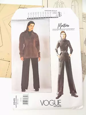 Vintage Vogue Sewing Pattern UNCUT Montana Paris Original Jacket Pants Sz 12 14 • $20