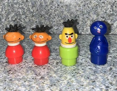 Vintage Fisher Price Little People Sesame Street Bert And Ernie Grover • $35