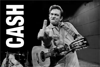 Johnny Cash Finger Poster  • $14.95