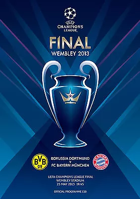 Borussia Dortmund Bayern Munich Programme Champions League Final 2013 Wembley • £7.99