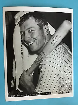 New York Yankees Mickey Mantle 1956 8x10  Press Photo Print • $6.99