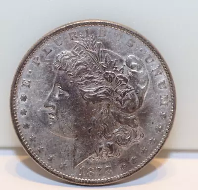 1878 7 TF US Morgan Silver Dollar $1AU (CleanedRetoned) • $49.99