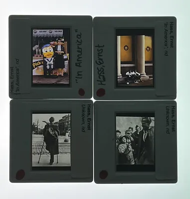$199 • Buy Super RARE! Vintage 4 Slides Ernst Haas, Color / B&W, Film, Vienna 1947 And 1971
