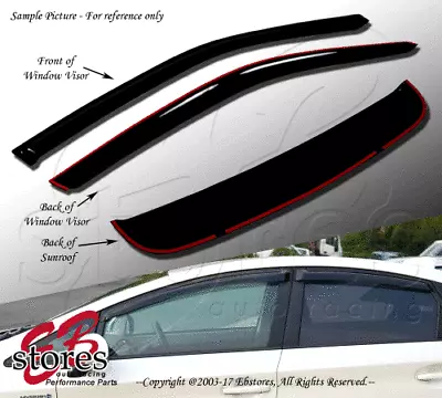 Vent Shade Outside Mount Window Visor Sunroof 3pc Combo Ford F100 F-100 80-83 • $52.05