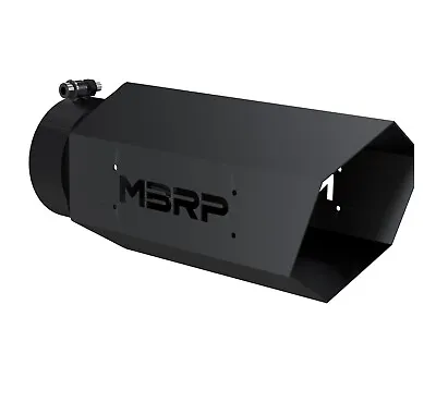 Mbrp Black Hex Diesel Exhaust Tip 5  Inlet 6  Outlet 16  Length Black Logo • $159.99