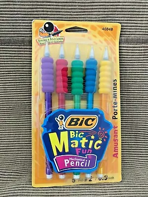 New 5 Bic Matic Fun Gripper Refillable Mechanical Pencils HB #2 .9 MM #40848 #1 • $27.99