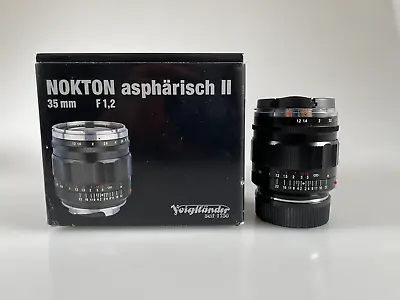 Voigtlander 35mm F/1.2 Nokton Aspherical (Version II) Caps • $549