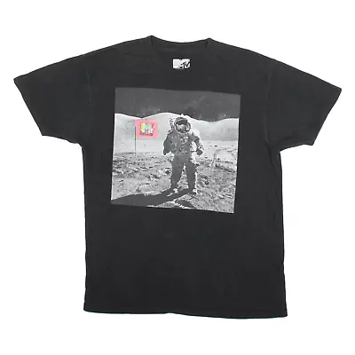 MTV Astronaut Mens T-Shirt Black M • £6.99