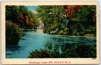 Postcard - Greetings From Mount Holly New Jersey • $3.46