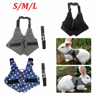 Small Animals Harness Leash Cat Dog Ferret Squirrel Rat Rabbit Clothes S/M/L • $9.22