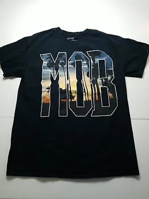 Mob Inc Black MOB Mobster Graphic T-Shirt California Sunset Mens Medium • $15