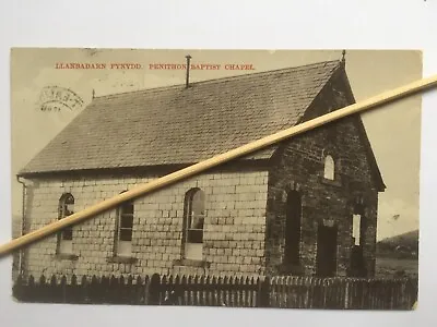 Llanbadarn Fynydd Powys Radnorshire Baptist Chapel Postcard Park Newton 1912 R/P • £8