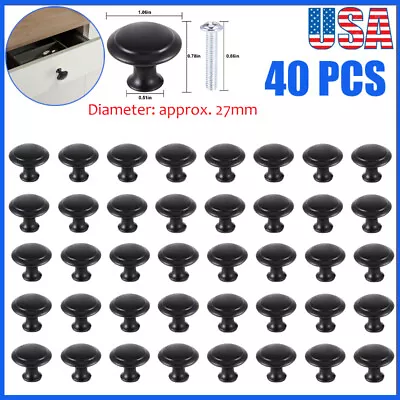 40Pcs Cabinet Drawer Knobs Stainless Steel Kitchen Cupboard Door Handles Pulls  • $10.99