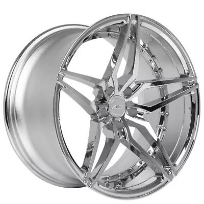 20  Staggered Ac Wheels Ac01 Chrome Extreme Concave Rims (c15) • $1699