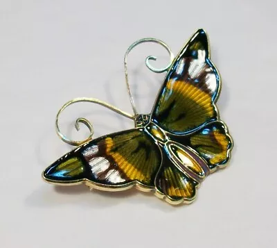 Vintage Signed D-A 925S Norway Sterling DAVID ANDERSEN Butterfly Figural Brooch • $20.50