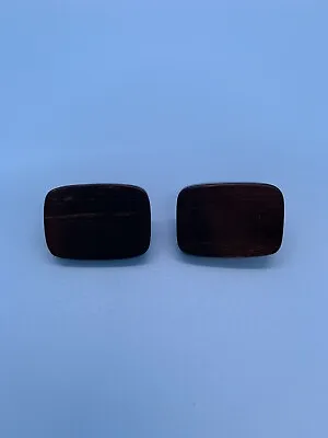 Gerda Lynggaard Monies Signed Deep Brown Clip On Earrings • $60