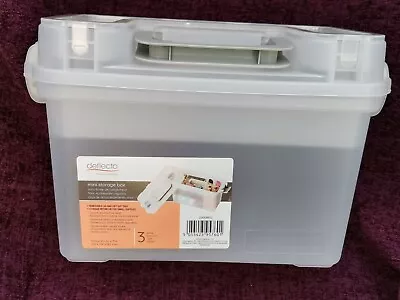 Deflecto Multi Compartment Mini Storage Box Caddy 29508EULBL Craft Storage  • £26