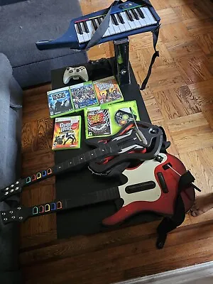 $400 • Buy Xbox 360 Console Guitar Hero And Rock Band Bundle