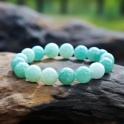 Natural Gemstone Beads Bracelet Healing Crystal Adjustable Handmade For Gifts • £2.95