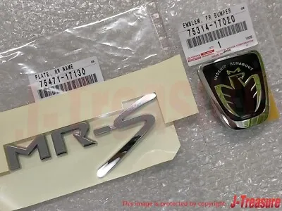 TOYOTA MR2 MR-S ZZW30 Roadster Spyder Genuine Front Black & Rear MR-S Emblem Set • $103.38