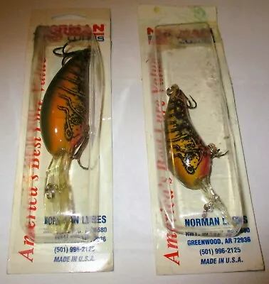 Two Vintage Norman Deep N Lures On Card • $11.99