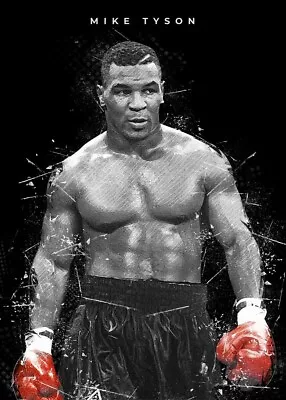 Mike Tyson Poster Box Movie Poster Motivation Gym Print Wall Art Home Decor A4 • £4.89