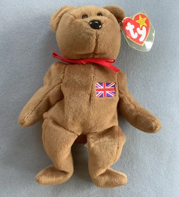 £1.25 • Buy TY Beanie Babies Britannia Bear 1997  PE Pellets Great Condition