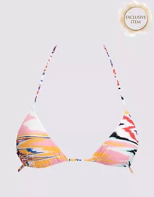 RRP€220 MISSONI Triangle Bikini Top IT38 US2 UK6 XS Non Padded Spaghetti Straps • $0.01
