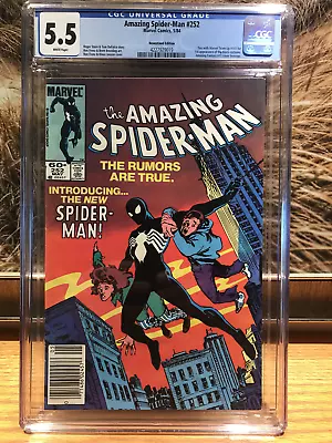 AMAZING SPIDER-MAN #252 CGC 5.5 Newsstand!!! 1st Black Symbiote Costume 1984!!! • $99
