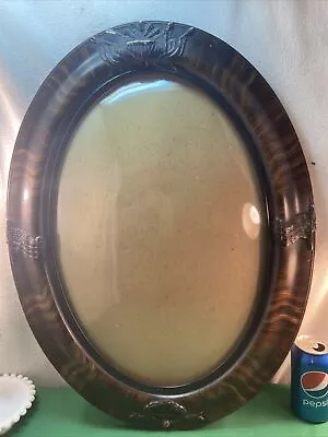 Vtg Antique 1850’s Military USA 30 STAR Flag Oval Portrait Convex Glass Frame • $233.74