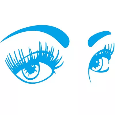 $11.11 • Buy Beauty Eyes Graphics Vinyl Decals Emblem Sticker For Truck Car SUV Hood Body DIY